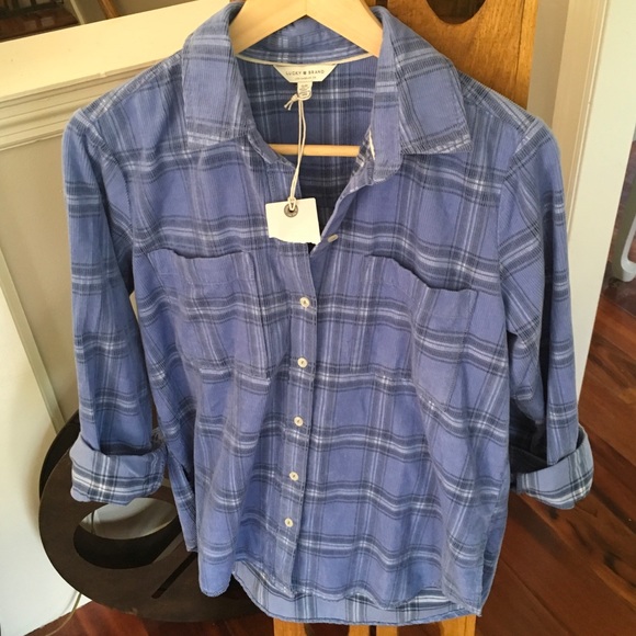 Lucky Brand Tops - NWT Lucky Brand Button Down Corduroy Shirt